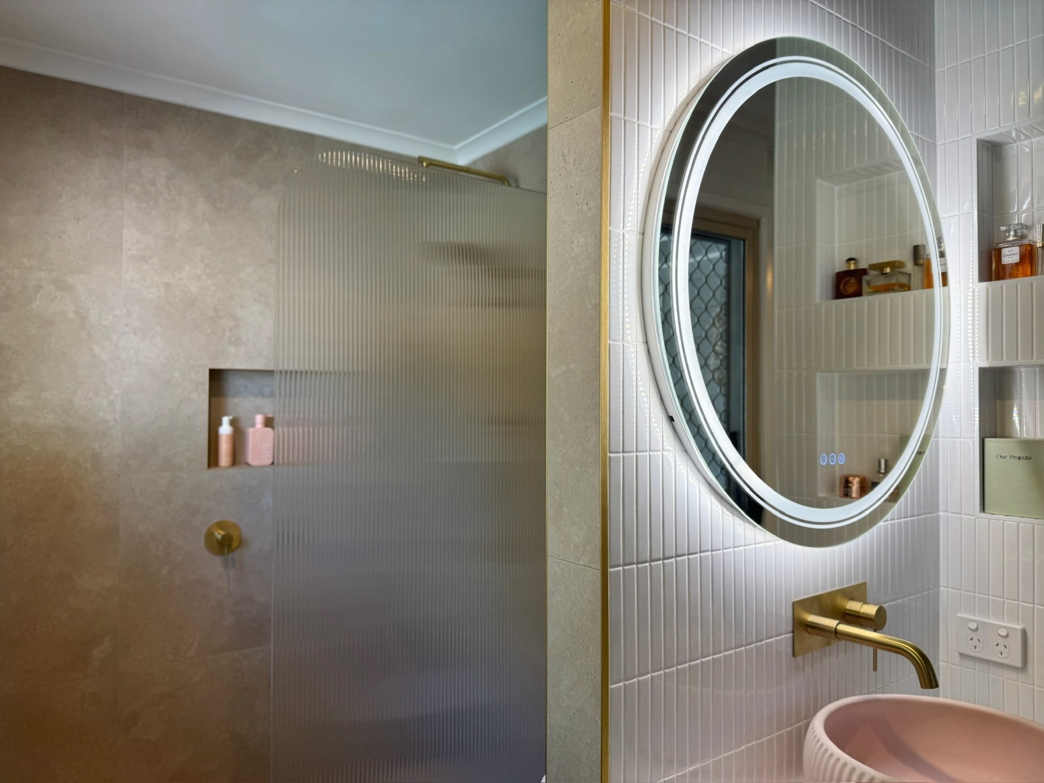 Mudjimba — Mixed Finishes luxury bathroom by McMillan Tiling Projects